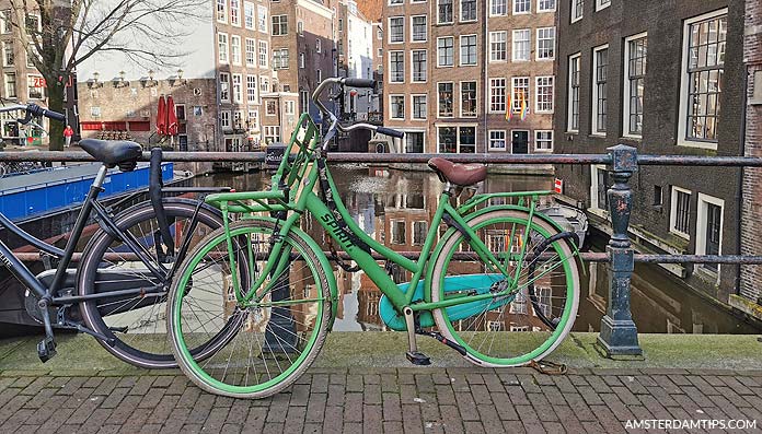 Biking in Amsterdam 